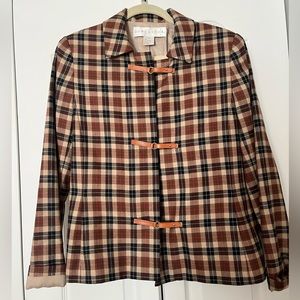 Women’s Doncaster Vintage Wool Plaid Blazer Jacket